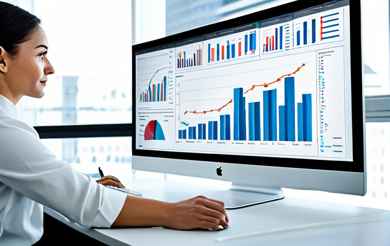 Data-Driven Decision Making**
"A data analyst in a modern, brightly lit office, reviewing charts and graphs on a large monitor. She is wearing professional business attire, fully clothed. The background shows a collaborative team working on computers. Focus on professionalism and accuracy. Perfect anatomy, correct proportions, well-formed hands, proper finger count, natural body proportions, safe for work, appropriate content, professional, modest, family-friendly, high quality."
**