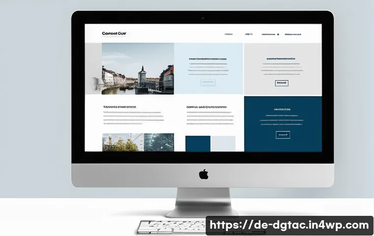 디지털 시대의 포트폴리오 구축 방법 - A modern, clean portfolio website homepage layout for a German graphic designer, featuring a minimal...
