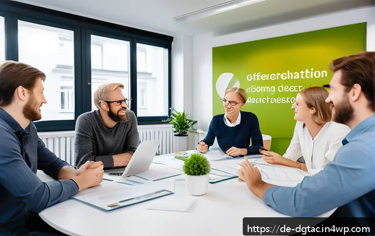 전문성 재정의에 대한 소비자 기대 변화 - A modern, professional scene showing a diverse group of German experts and everyday consumers in a b...